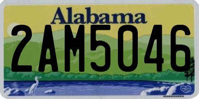 AL license plate 2AM5046