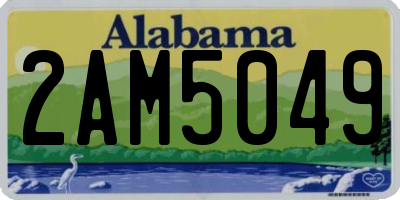 AL license plate 2AM5049