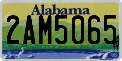 AL license plate 2AM5065
