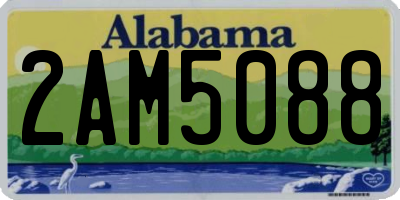 AL license plate 2AM5088
