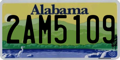 AL license plate 2AM5109