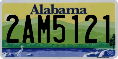 AL license plate 2AM5121