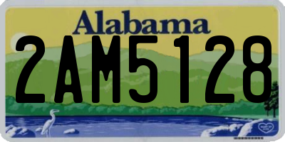 AL license plate 2AM5128