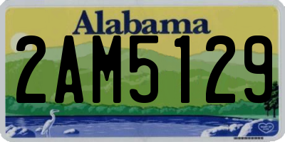 AL license plate 2AM5129