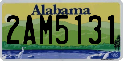 AL license plate 2AM5131