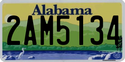 AL license plate 2AM5134