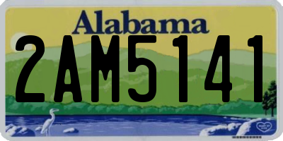 AL license plate 2AM5141