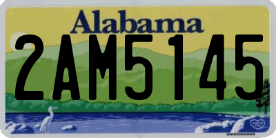 AL license plate 2AM5145