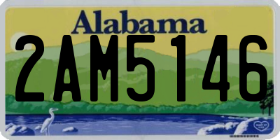 AL license plate 2AM5146