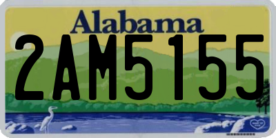 AL license plate 2AM5155