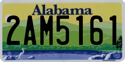AL license plate 2AM5161