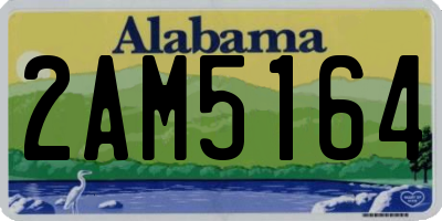 AL license plate 2AM5164