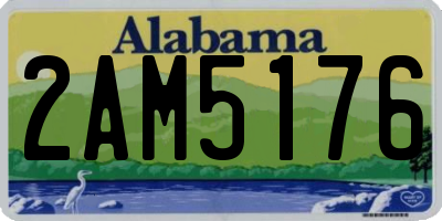 AL license plate 2AM5176