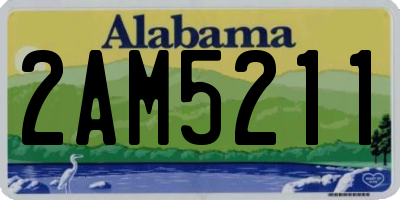AL license plate 2AM5211