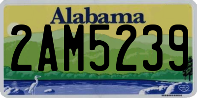 AL license plate 2AM5239