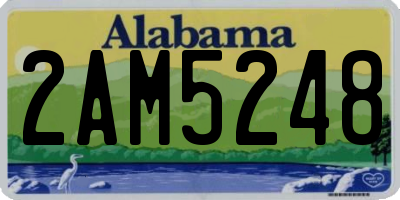 AL license plate 2AM5248