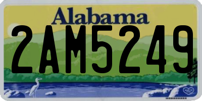 AL license plate 2AM5249