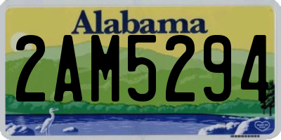 AL license plate 2AM5294