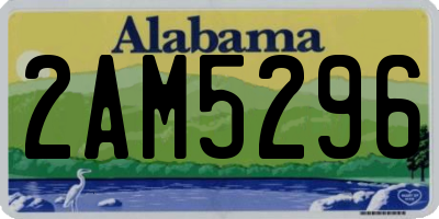 AL license plate 2AM5296