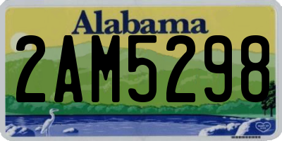 AL license plate 2AM5298