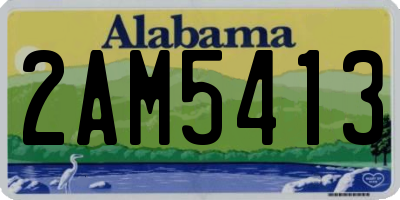 AL license plate 2AM5413