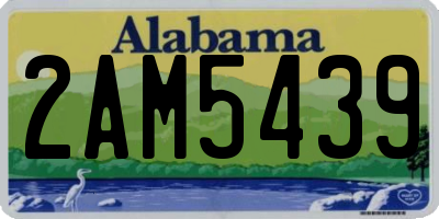 AL license plate 2AM5439