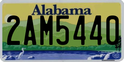 AL license plate 2AM5440