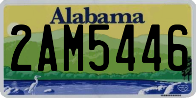 AL license plate 2AM5446