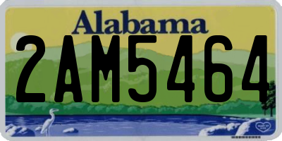AL license plate 2AM5464