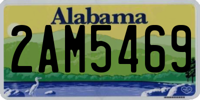 AL license plate 2AM5469
