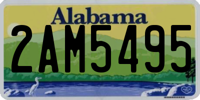 AL license plate 2AM5495