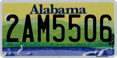 AL license plate 2AM5506