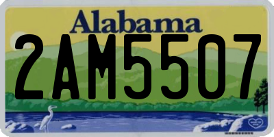 AL license plate 2AM5507