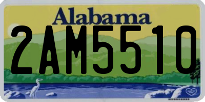 AL license plate 2AM5510