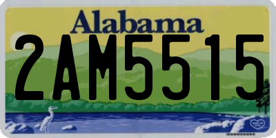 AL license plate 2AM5515