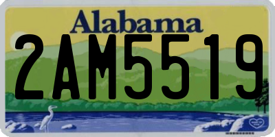 AL license plate 2AM5519