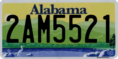 AL license plate 2AM5521