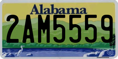 AL license plate 2AM5559