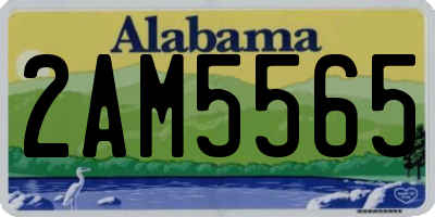 AL license plate 2AM5565