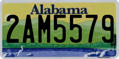 AL license plate 2AM5579
