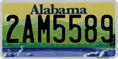 AL license plate 2AM5589
