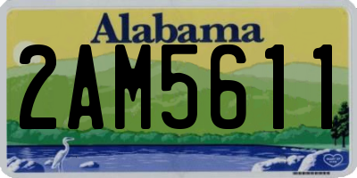 AL license plate 2AM5611