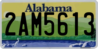 AL license plate 2AM5613