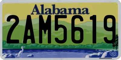 AL license plate 2AM5619
