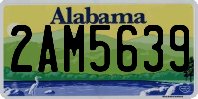 AL license plate 2AM5639