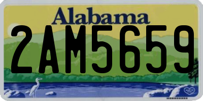 AL license plate 2AM5659