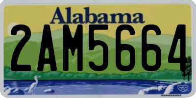 AL license plate 2AM5664
