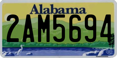 AL license plate 2AM5694
