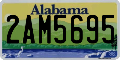 AL license plate 2AM5695
