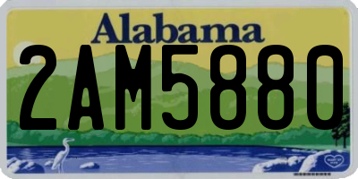 AL license plate 2AM5880